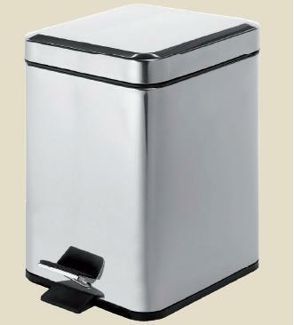 IS CESTINO GETTACARTA QUADRATO INOX LT.3 16,5X21,5 H.25