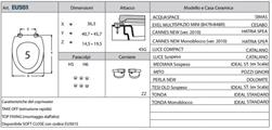 EU501  SEDILE T/INDURENTE LUCE SOSPESO