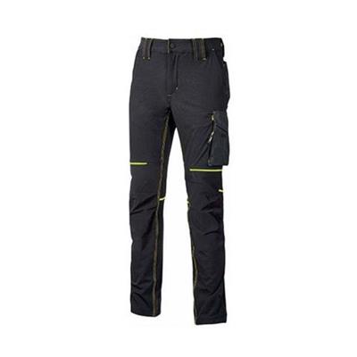 U-POW.PANTALONI WORLD BLACK CARBON TG. L