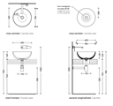 FLAMINIA APP LAVABO 40 APPOGGIOBCO