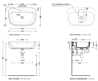 FLAMINIA MONO'LAVABO 74 APP/SOSPESO BCO 1°SC