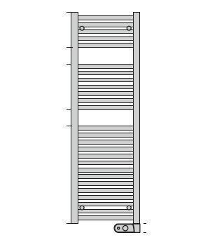 ZHD TERMOARREDO  AURA ELETTRICOW750   1200/500 BCO TERMOST.PR