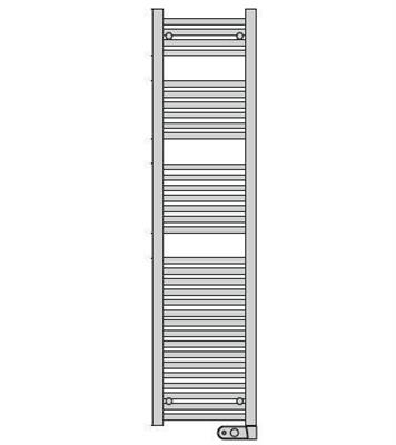 ZHD TERMOARREDO  AURA ELETTRICOW1000 1500/600 BCO TERMOST.PR