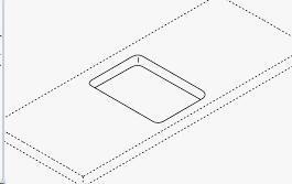 ARCOM ADDEBITO FORATURA TOP X LAVABO DI APPOGGIO 110X200X109.4