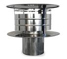 GBD MONO PARETE D100 CAPPA ANTIVENTO INOX MEK-100