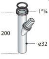 OMP TUBO C/BATTENTE P/GOMMA 32 847