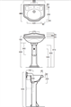 ARCADE LAVABO C/SPALL. BCO 59X46     AR814