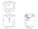 FLAMINIA  EFI LAVABO 70X54 B.CO  B.CO