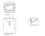 FLAMINIA LAVABO SOTTOPIANO 41X57 BCO   33