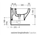 FLAMINIA MENO BIDET SOSPESO MONOFORO BCO