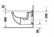 STARCK3 BIDET SOSPESO        BCO