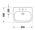 D-CODE LAVABO 65BCO             BCO