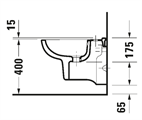 D-COD BIDET SOSP.COMPACT35X48 BCO