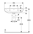 SELNOVA LAVABO CM 65        BCO(ex56030000)