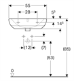 SELNOVA LAVABO CM 55        BCO(ex56050000)