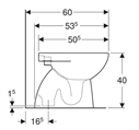 SELNOVA  VASO SCARICO PAVIMENTO SENZA SEDILE   BCO (ex56300000)