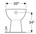 SELNOVA  VASO SCARICO PAVIMENTO SENZA SEDILE   BCO (ex56300000)