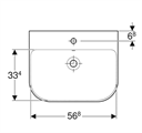 SMYLE LAVABO TONDO 60X48 BIANCO