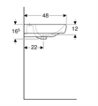 SMYLE LAVABO TONDO 60X48 BIANCO