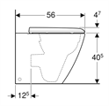 ICON SQUARE VASO TERR.RIMFREE C/SEDILE SOFT+SGANCIO (ex METRICA)