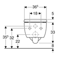 ICON VASO SOSP.RIMFREE C/SEDILE  SOFT+SGANC.(exFAST)