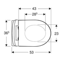 ICON VASO SOSP.RIMFREE C/SEDILE  SOFT+SGANC.(exFAST)