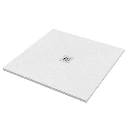 RTP PIATTO DOCCIA STONE 90X90 QUADRATO BIANCO EFFETTO PIETRA