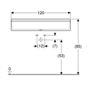 GEB LAVELLO A CANALE ELLEBORO 120X45 FIRE CLAY