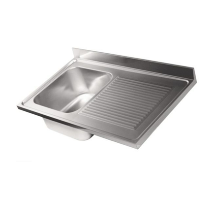 LAVELLO INOX 80X50 SGOCC.DX VASCA SX