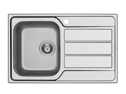 LAVELLO ACCIAIO INOX INCASSO 1V 86X50 VASCA SIX MASTER SCHOCK