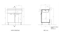 SOTTOLAVELLO   80X50 BCO INOX    PIEGH.