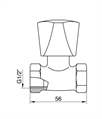 IDRAL RUBINETTO ARRESTO 1/2 MANICOTTO METAL. CROM. 0165