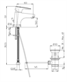 PAI SMART MIX LAVABO 11/4    CROM.