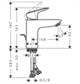 HG LOGIS MIX LAVABO 100