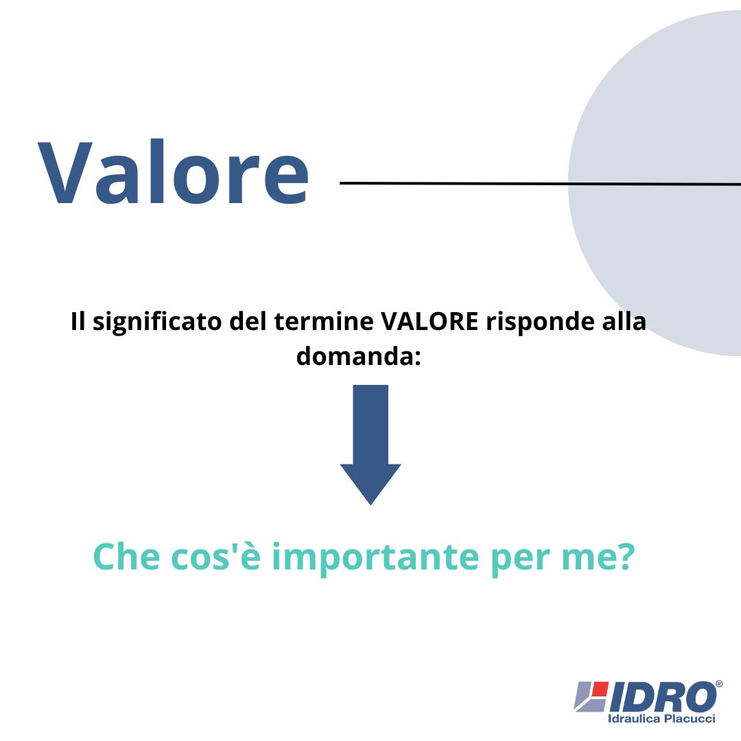 Il Valore: che cos'è realmente importante per me? 